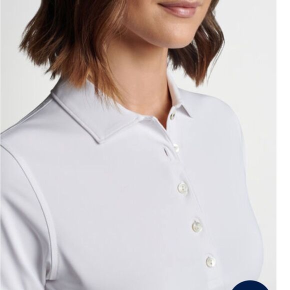 Peter Millar Perfect Fit Performance Polo White XL Nwt in packaging - Picture 6 of 10